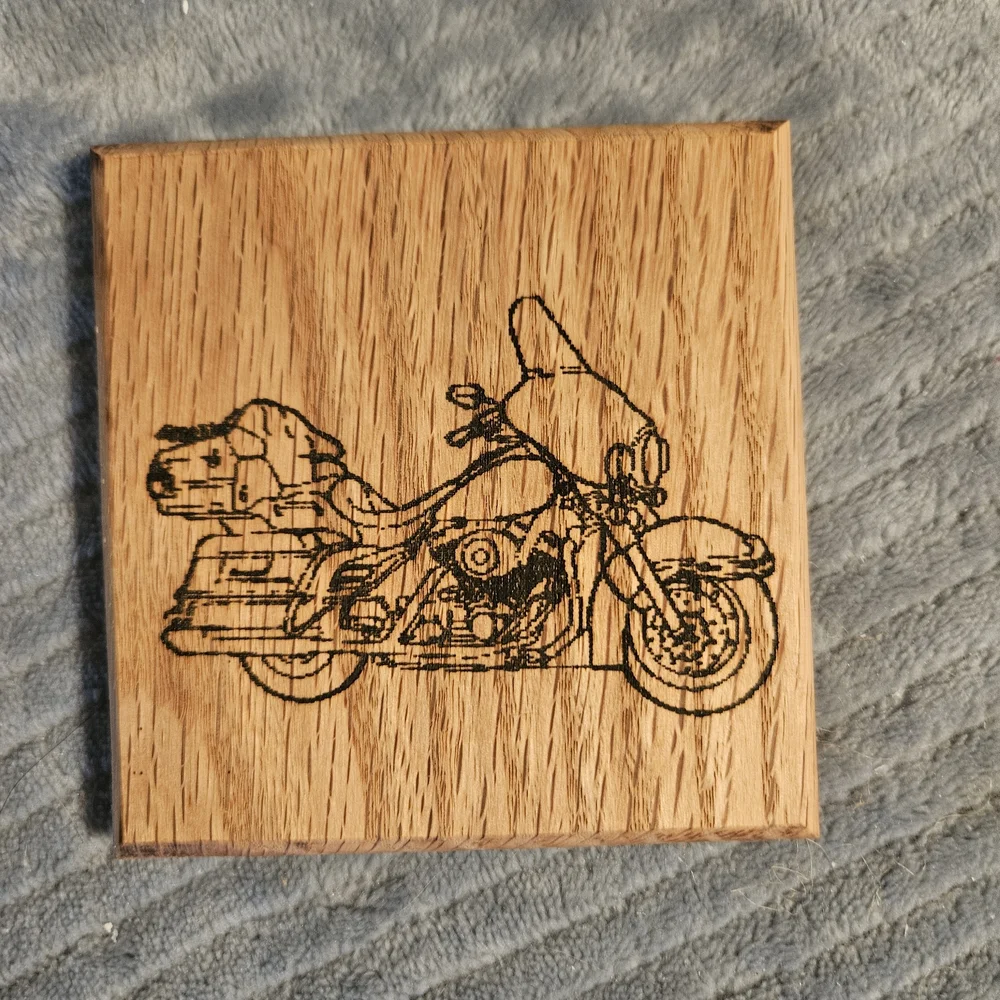 Harley-Davidson Wooden Coasters Set